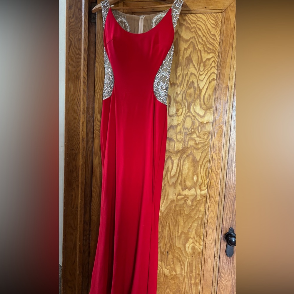 A long prom dress (worn once) LIKE NEW